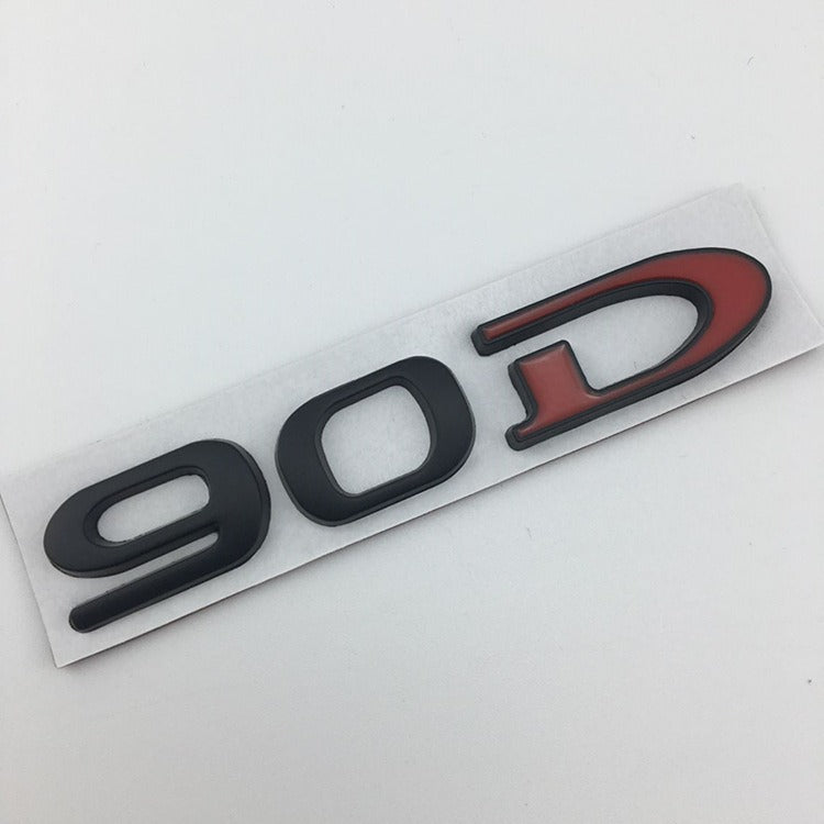 Suitable for Tesla MODEL3 S X Y 75D 85D 90D 100D displacement tail label metal car sticker