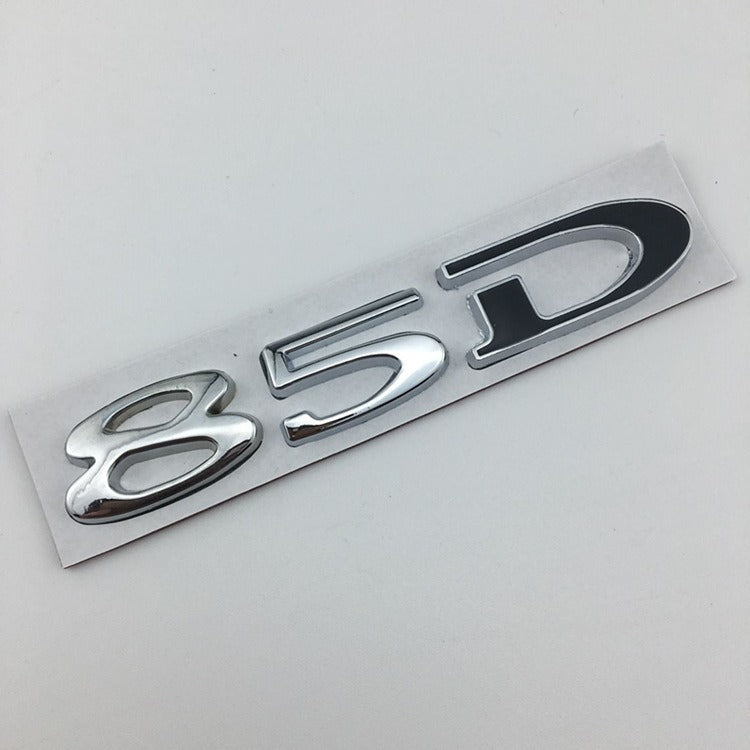 Suitable for Tesla MODEL3 S X Y 75D 85D 90D 100D displacement tail label metal car sticker