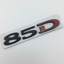 Load image into Gallery viewer, Suitable for Tesla MODEL3 S X Y 75D 85D 90D 100D displacement tail label metal car sticker