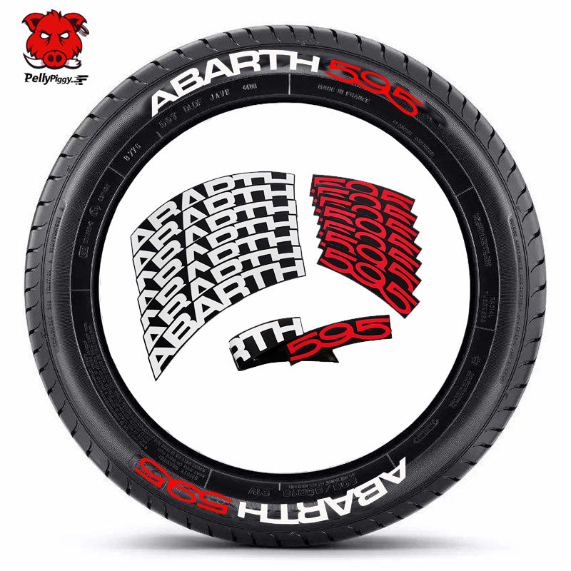 [One-piece set] Tire letter sticker one-piece set One-piece set Suitable for 4 tires No accessories included