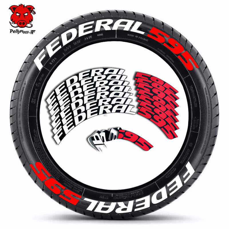 [One-piece set] Tire letter sticker one-piece set One-piece set Suitable for 4 tires No accessories included