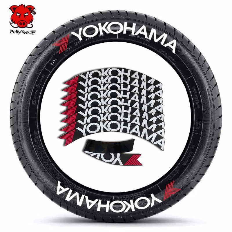 [One-piece set] Tire letter sticker one-piece set One-piece set Suitable for 4 tires No accessories included