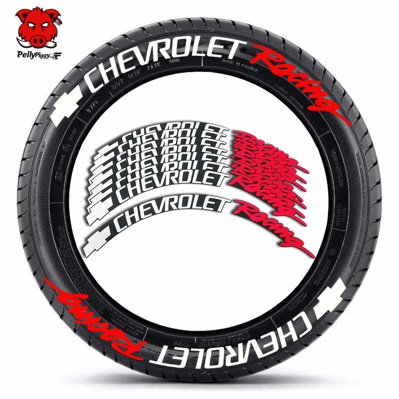 [One-piece set] Tire letter sticker one-piece set One-piece set Suitable for 4 tires No accessories included