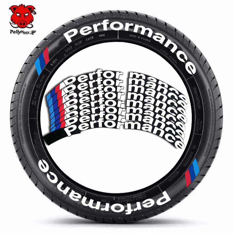 [One-piece set] Tire letter sticker one-piece set One-piece set Suitable for 4 tires No accessories included