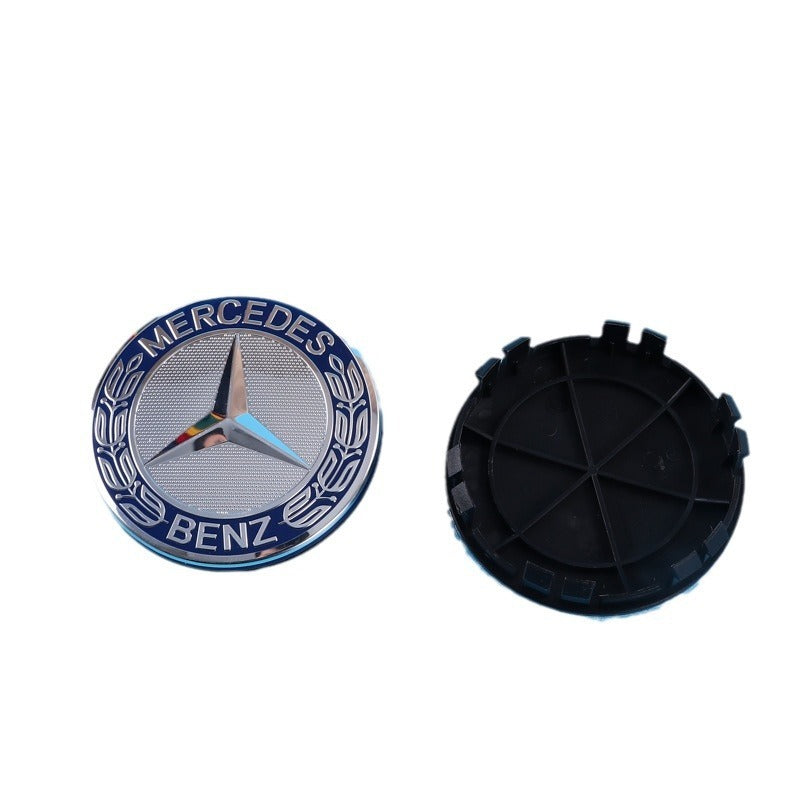 Suitable for wholesale 75mm wheel hub covers for all models of Mercedes Benz modified 12 foot car cover labels