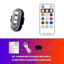 Load image into Gallery viewer, Wireless remote control aircraft light, car and motorcycle universal colorful flashing warning light, drone pilot light, charging