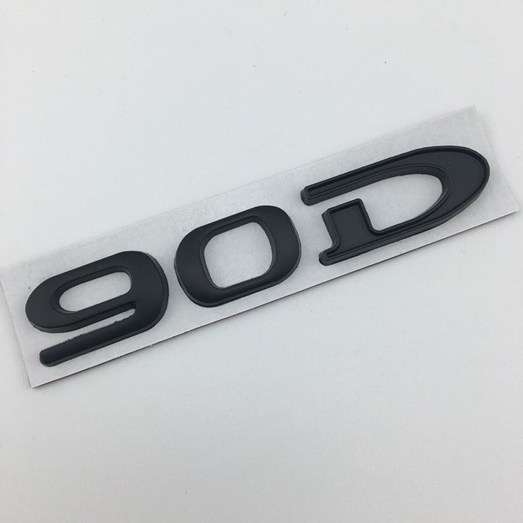 Suitable for Tesla MODEL3 S X Y 75D 85D 90D 100D displacement tail label metal car sticker