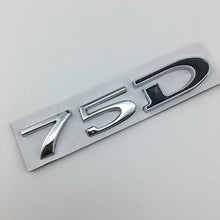 Load image into Gallery viewer, Suitable for Tesla MODEL3 S X Y 75D 85D 90D 100D displacement tail label metal car sticker